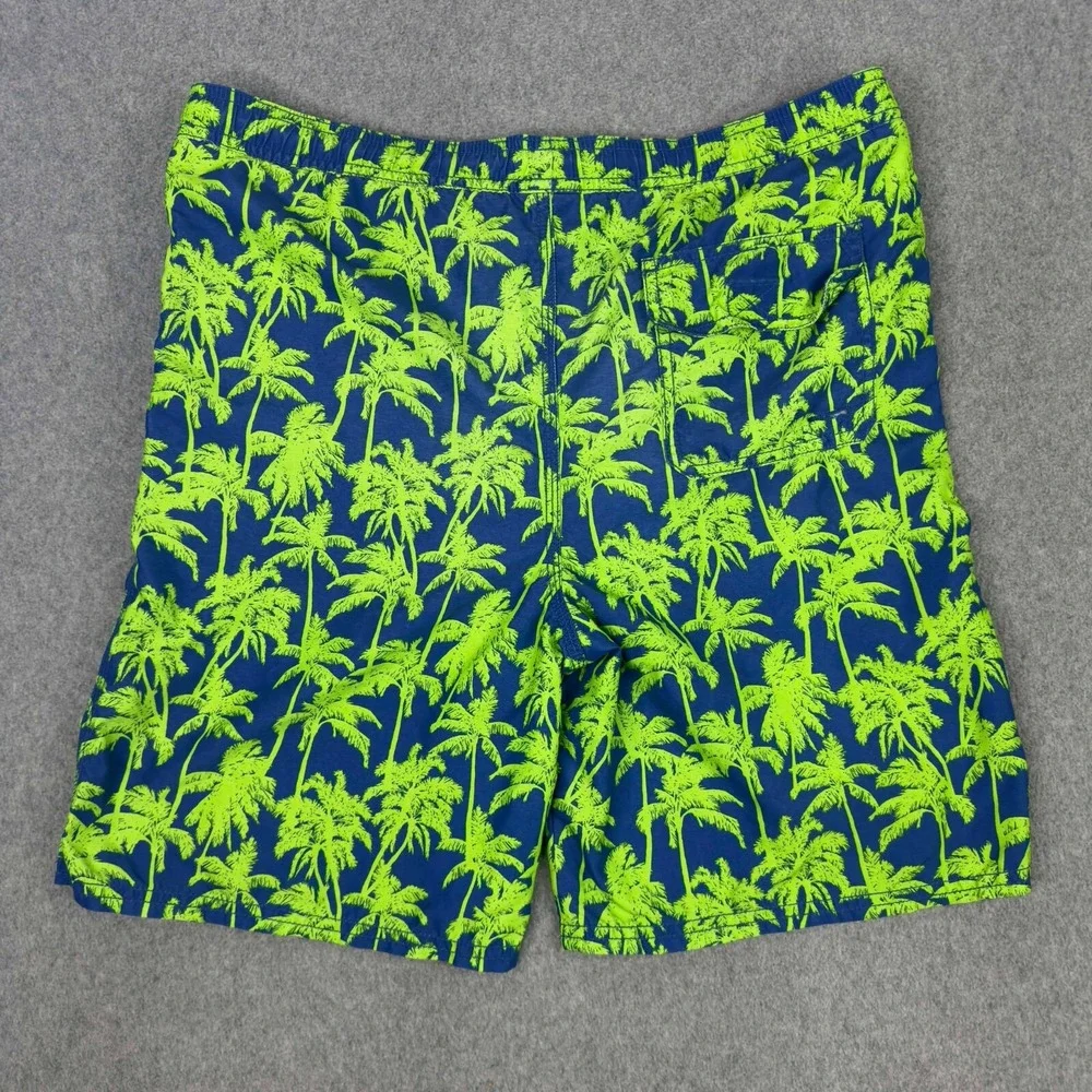 Vineyard Vines Youth Size XL Neon‎ Palm Trees Board Shorts Pockets Drawstring